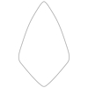 Picture of W. Rose™ 10-1/2” Wide London Brick Trowel with Low Lift Shank on a Plastic Handle